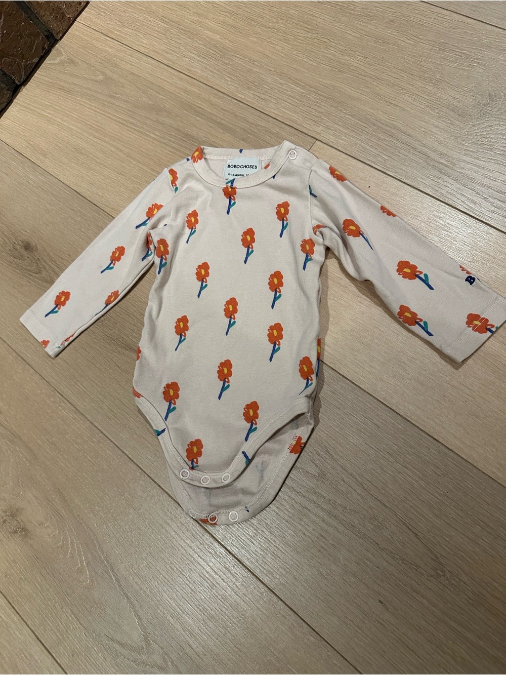 Bobo Choses Cream One-Piece “Flowers All Over”